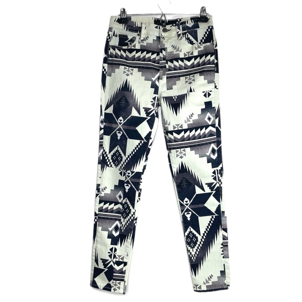Polo Ralph Lauren Tompkins Skinny Jeans Aztec Navajo Print Sz 27R